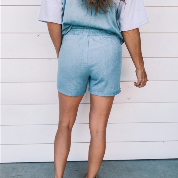 Ruthie Grace Blue/White Ombré Two Piece Lounge Set - Picture 4 of 7